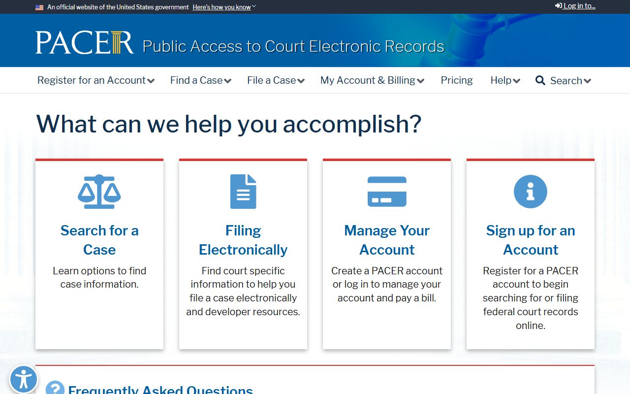 Ness County probate records PACER federal court distinction